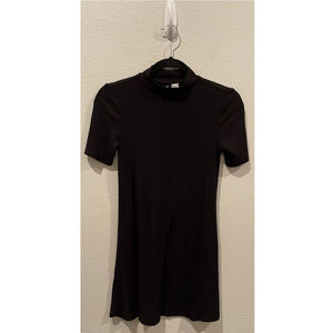 H&M Mini A-Line Black Short Sleeve Dress